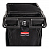 Full-Size Housekeeping Cart, Plastic, 3 Shelves, 1 Bin, 24.4 x 62.4 x 49, Black (2202581)