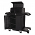 Locking Security Hood for Housekeeping Carts, Plastic, Black (2202528)