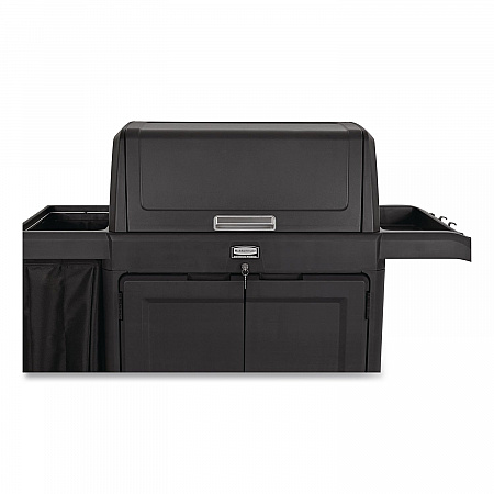 Locking Security Hood for Housekeeping Carts, Plastic, Black (2202528)
