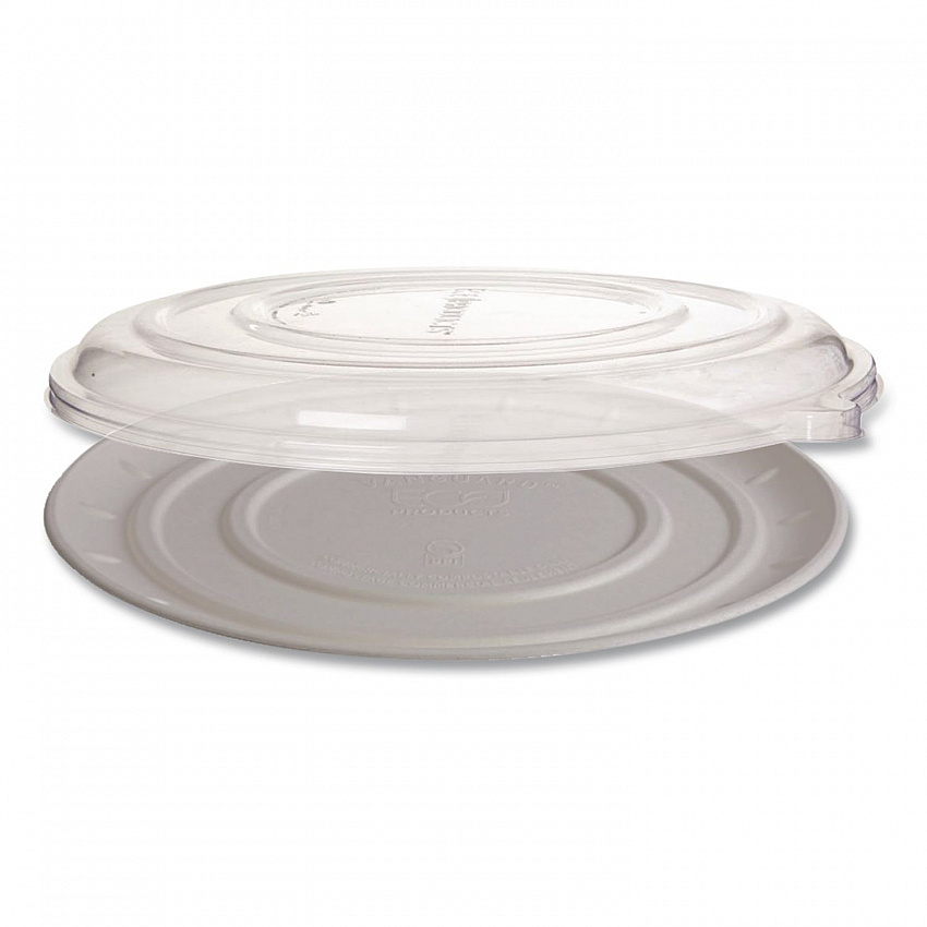 100% Recycled Content Pizza Tray Lids, 14 x 14 x 0.2, Clear, Plastic, 50/Carton (EPSCPTR14LID)