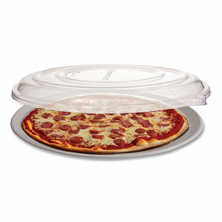 100% Recycled Content Pizza Tray Lids, 14 x 14 x 0.2, Clear, Plastic, 50/Carton (EPSCPTR14LID)
