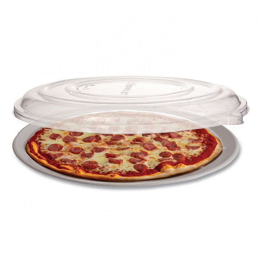 100% Recycled Content Pizza Tray Lids, 16 x 16 x 0.2, Clear, Plastic, 50/Carton (EPSCPTR16LID)