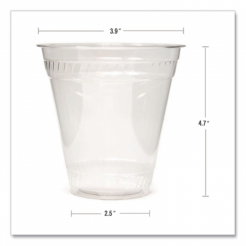 Kal-Clear PET Cold Drink Cups, 16 oz to 18 oz, Plastic, Clear, 50/Sleeve, 20 Sleeves/Carton (KC16S)