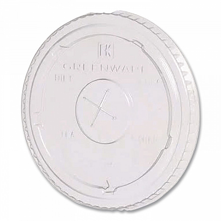 Greenware Cold Drink Lids, Fits 9 oz Old Fashioned Cups/12 oz Squat Cups/20 oz Cups, Plastic, Clear, 1,000/Carton (LGC1220)