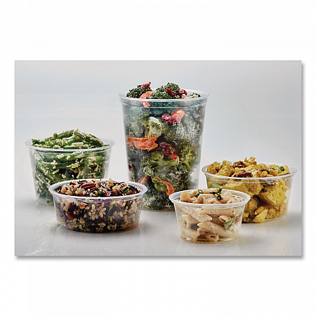 Microwavable Deli Containers, 8 oz, 4.6