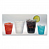 RK Crisscross Cold Drink Cups, 3 oz, Plastic, Clear, 100/Bag, 25 Bags/Carton (RK3)