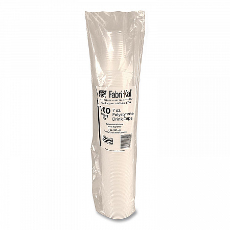 RK Ribbed Cold Drink Cups, 7 oz, Plastic, Clear, 100/Bag, 25 Bags/Carton (RK7)