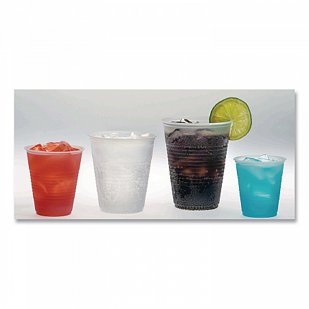 RK Ribbed Cold Drink Cups, 7 oz, Plastic, Clear, 100/Bag, 25 Bags/Carton (RK7)