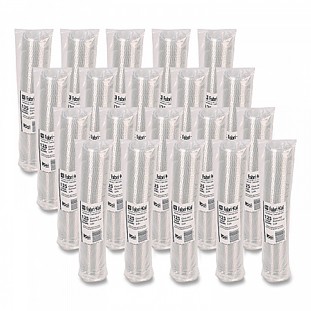 Portion Cup Lids, Fits 1.5 oz to 2.5 oz Portion Cups, Plastic, Clear, 125/Sleeve, 20 Sleeves/Carton (XL250PC)