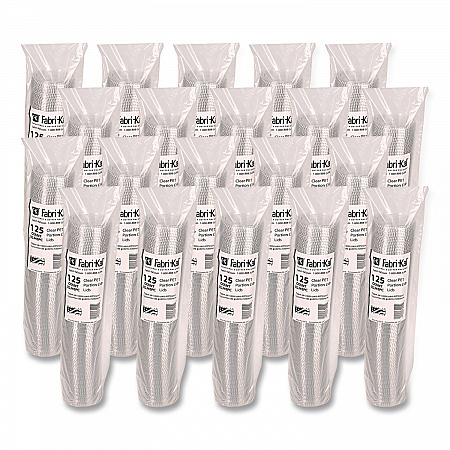 Portion Cup Lids, Fits 3.25 oz to 5.5 oz Portion Cups, Plastic, Clear, 2,500/Carton (XL345PC)