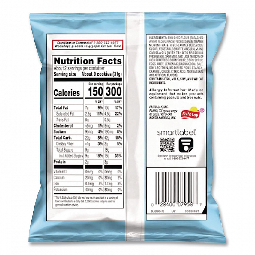 Mini Vanilla Creme Sandwich Cookies, 3.71 oz, 24/Carton (45095)