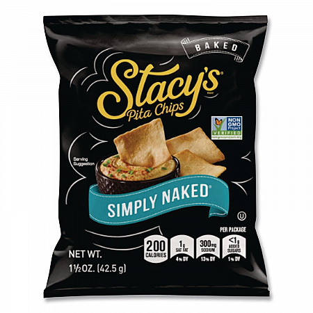 Pita Chips, Original, 1.5 oz Bag, 24/Carton (52546)