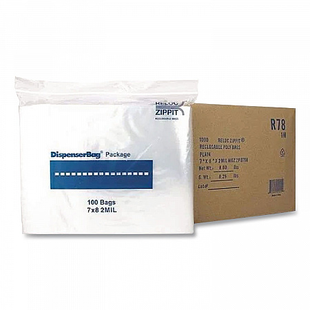 Plastic Zipper Bags, 32 oz, 7