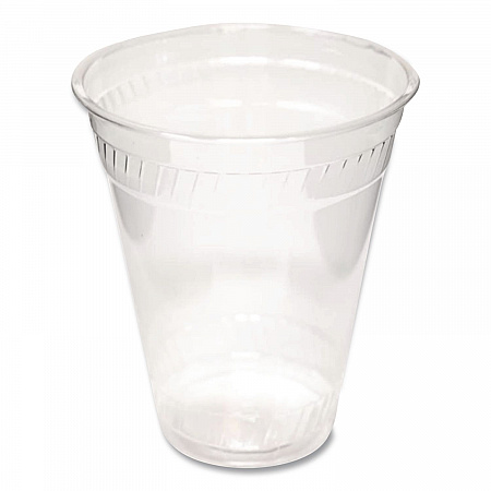 Greenware Cold Drink Lids, X-Slot, Fits 16 oz/18 oz/24 oz Cold Cups, Sugarcane, Clear, 1,000/Carton (LGC1624)