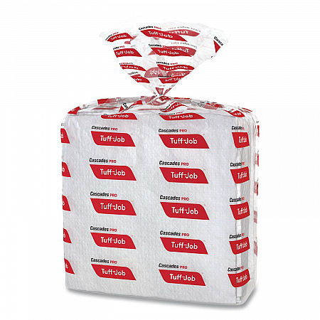 Tuff-Job S400 DRC Wipers, Medium, 12 x 13, White, 60/Pack, 18 Pack/Carton (W420)