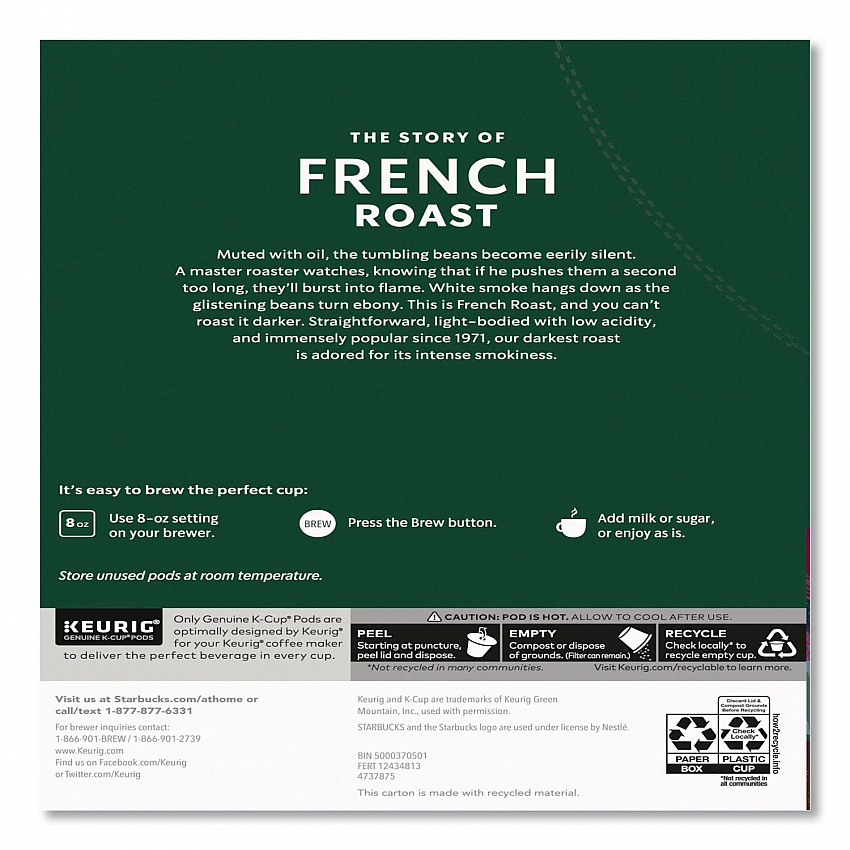 French Roast K-Cups, 96/Carton (011111158CT)