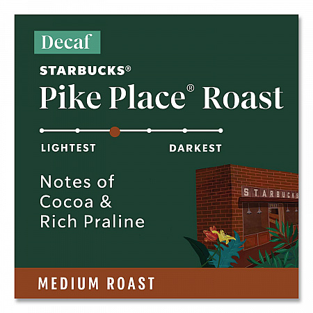 Pike Place Decaf Coffee K-Cups Pack, 24/Box (011111161)