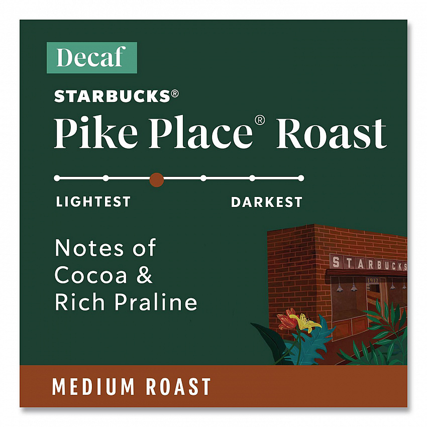 Pike Place Decaf Coffee K-Cups Pack, 24/Box (011111161)