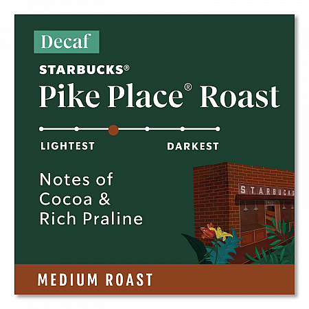 Pike Place Decaf Coffee K-Cups, 96/Carton (011111161CT)