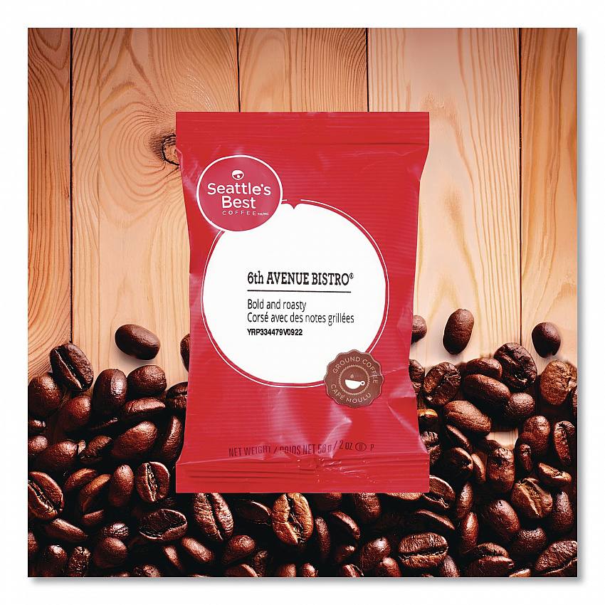 Premeasured Coffee Packs, 6th Avenue Bistro, 2 oz Packet, 18/Box (11008560)