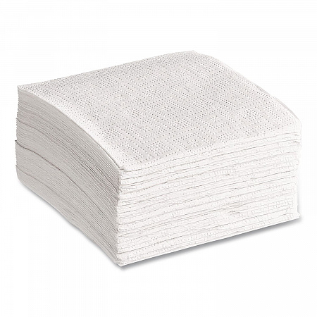 100% Recycled Napkins, 1-Ply, 11.5 x 12.5, White, 250/Pack (13713PK)