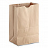 Grocery Paper Bags, 1/6 BBL Size, Extra Heavy-Duty, 75# Basis Weight, 12