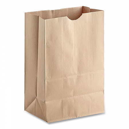 Grocery Paper Bags, 1/8 BBL Squat Size, Heavy-Duty, 57# Basis Weight, 10.5