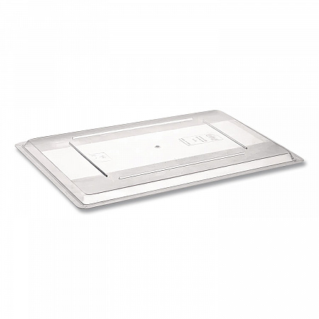 Food/Tote Box Lids, 26 x 18, Clear, Plastic (3302CLE)