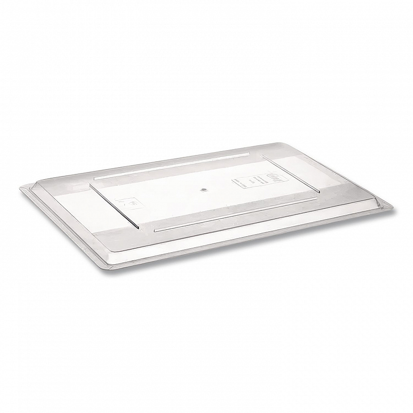 Food/Tote Box Lids, 26 x 18, Clear, Plastic (3302CLE)