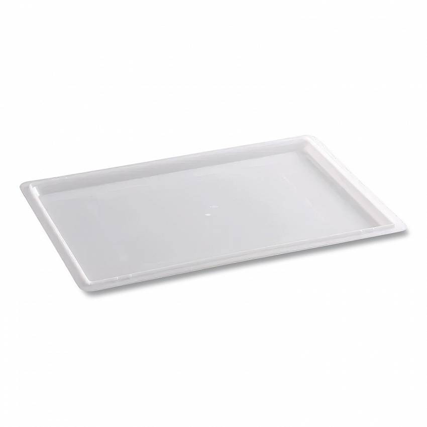 Food/Tote Box Lids, 26 x 18, White, Plastic (3502WHI)