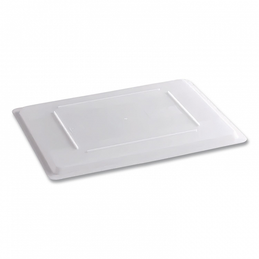 Food/Tote Box Lids, 26 x 18, White, Plastic (3502WHI)