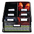 Onyx Breakroom Organizers, 7 Compartments, 16 x 8.5 x 5.25, Steel Mesh, Black (3291BL)