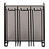 Onyx Breakroom Organizers, 3 Compartments, 12.75 x 4.5 x 13.25, Steel Mesh, Black (3292BL)