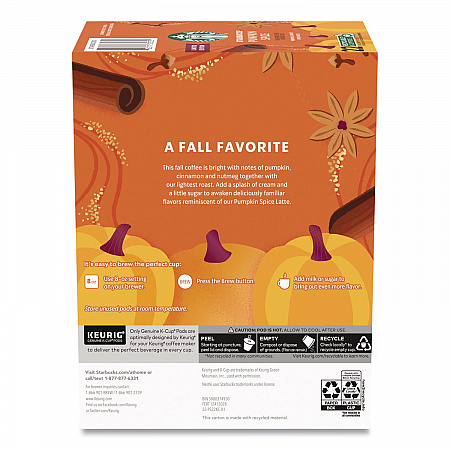 Pumpkin Spice Coffee K-Cup, 22/Box (12412028)
