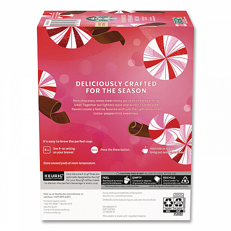 Peppermint Mocha K-Cup, 22/Box (12437832)