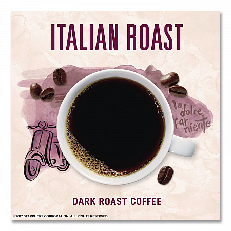 VIA Ready Brew Coffee, 0.11 oz, Italian Roast, 8 Packets/Bag, 12 Bags/Carton (12407838CT)