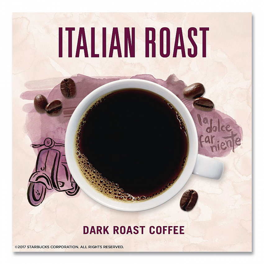 VIA Ready Brew Coffee, 0.11 oz, Italian Roast, 8 Packets/Bag, 12 Bags/Carton (12407838CT)