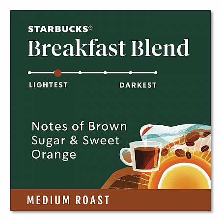 Breakfast Blend Coffee K-Cups, 96/Carton (011111157CT)
