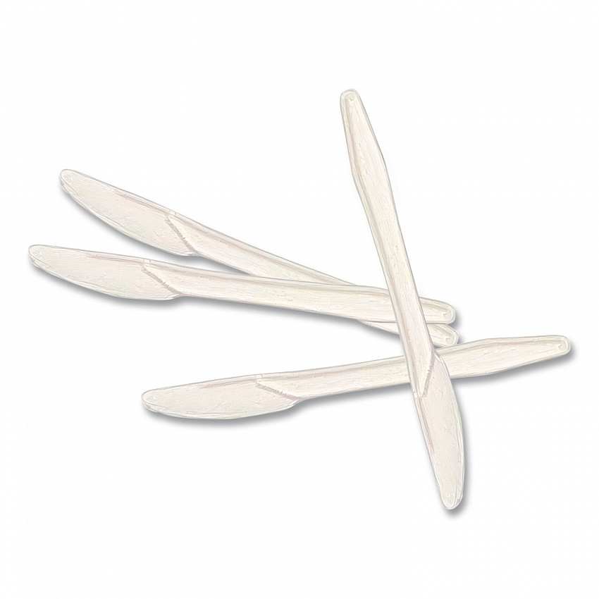 Harvest Fiber Knife, Lightweight, Plastic, White, 1,000/Carton (HSK01)