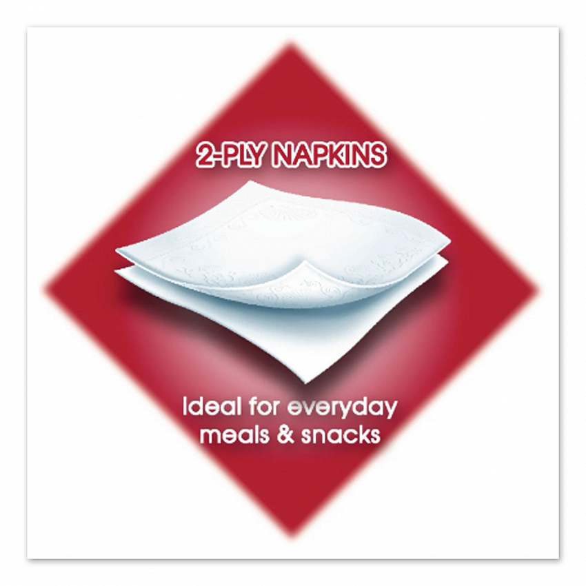 Everyday Dinner Napkins, 2-Ply,12.75 x 13, White, 300/Pack (3550314)