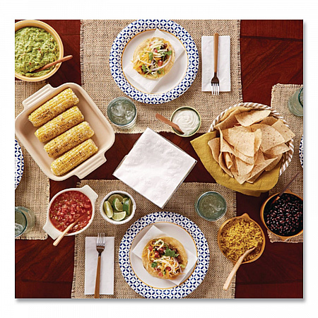 Everyday Dinner Napkins, 2-Ply,12.75 x 13, White, 300/Pack (3550314)