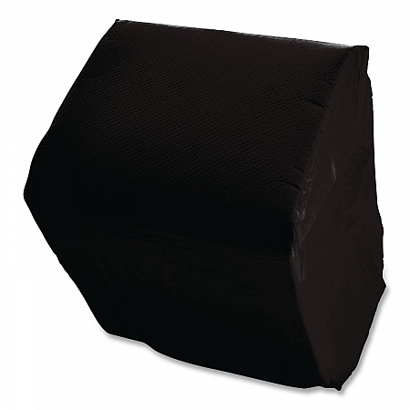 Cocktail Napkins, 1-Ply, 9 x 9, Black, 4,000/Carton (1401)