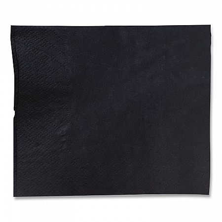Cocktail Napkins, 2-Ply, 9 x 9, Black, 2,000/Carton (1402)