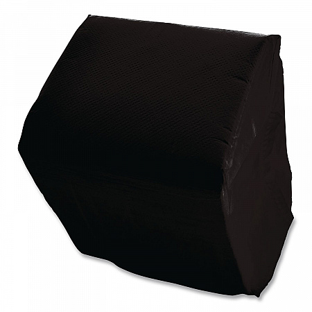 Cocktail Napkins, 2-Ply, 9 x 9, Black, 2,000/Carton (1402)