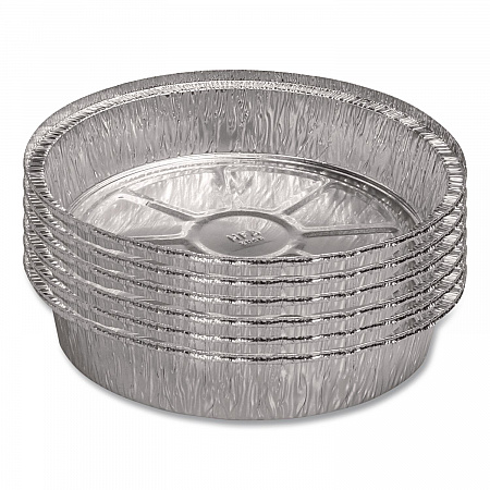 Round Aluminum Container, 24 oz, 7