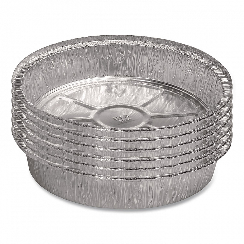 Round Aluminum Container, 24 oz., 7" Diameter, Silver, 500/Carton (204700)
