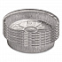 Round Aluminum Container with Lid, 48 oz, 9
