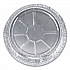 Round Aluminum Container, 48 oz, 9