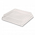 Plastic Dome Lid, 8.25 x 8.25 x 1.5, Clear, 500/Carton (4048DL)