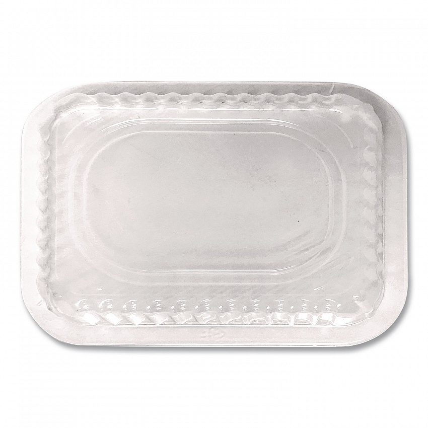 Plastic Dome Lids, Fits Oblong Pans 2061/2062, 8.25 x 5.88, Clear, 500/Carton (2062DL)